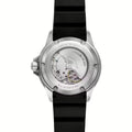 Emporio Armani Sea Explorer Automatic Black Dial Black Silicone Strap Watch For Men - AR60078