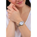 Emporio Armani Mia Quartz Mother of Pearl Dial Two Tone Steel Strap Watch For Women - AR11524