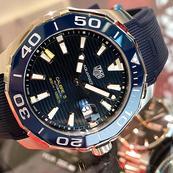 Tag Heuer Aquaracer Blue Dial Watch for Men - WAY201B.FT6150