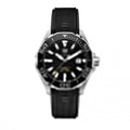 Tag Heuer Aquaracer Calibre 5 Automatic Black Dial Black Rubber Strap Watch for Men - WAY201A.FT6142