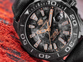Tag Heuer Aquaracer Calibre 5 Black NATO Strap Carbon Dial Watch for Men - WBD218A.FC6445