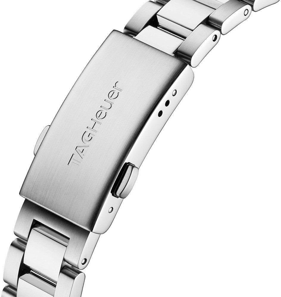 Tag Heuer Aquaracer Diamonds Emerald Green Dial Silver Steel Strap Watch for Women - WBD1316.BA0740
