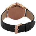 Swarovski Octea Nova Grey Dial Grey Leather Strap Watch for Women - 5295358