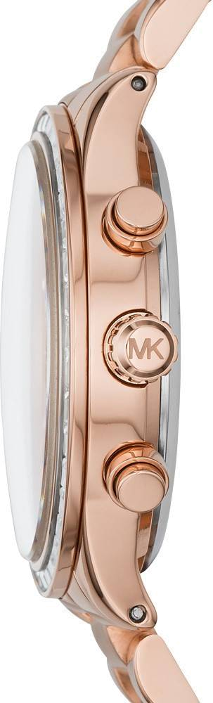 Michael Kors Brinkley Rose Gold Dial Rose Gold Steel Strap Watch for Women - MK6204