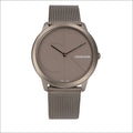 Calvin Klein Minimal Grey Dial Grey Mesh Bracelet Watch for Men - K3M517P4