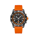 Breitling Endurance Pro Princeton University Edition Black Dial Orange Rubber Strap Watch for Men - X823104C1B1S1