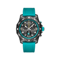 Breitling Endurance Pro Ironman 70.3 World Championship Grey Dial Turquoise Rubber Strap Watch for Men - X823105C1M1S1