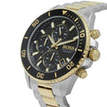 Hugo Boss Admiral Black Dial Two Tone Steel Strap Watch for Men - 1513908