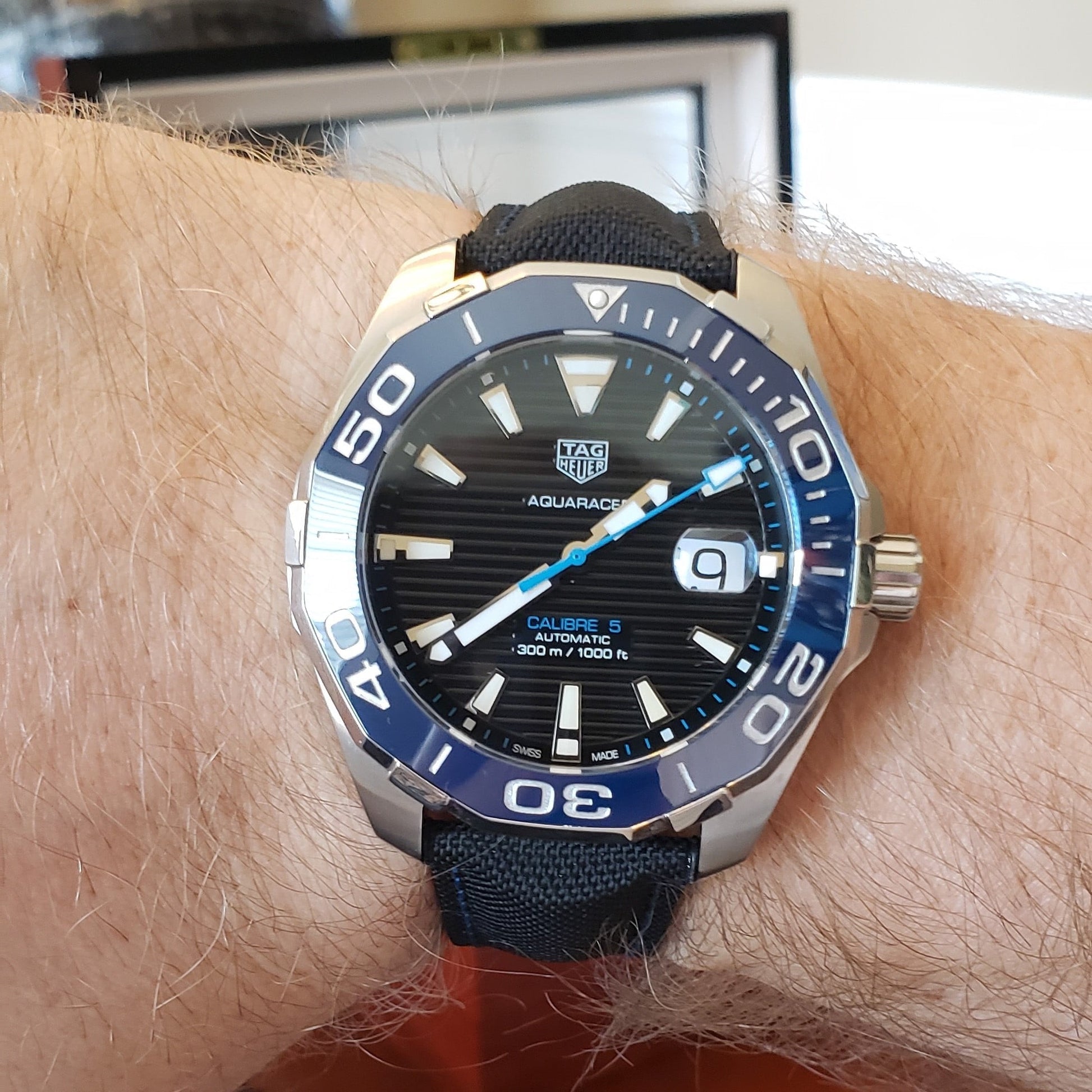Tag Heuer Aquaracer Black Dial Watch for Men - WAY201C.FC6395