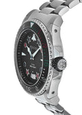 Gucci Dive Quartz Black Dial Silver Steel Strap Watch For Men - YA136221