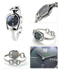 Gucci Horsebit Collection Mother of Pearl Black Dial Silver Steel Strap Watch For Women - YA139503