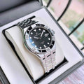 Maurice Lacroix Aikon Venturer Black Dial Silver Steel Strap Watch for Men - AI6058-SS002-330-1