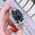 Maurice Lacroix Aikon Venturer Black Dial Silver Steel Strap Watch for Men - AI6058-SS002-330-1