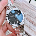 Maurice Lacroix Aikon Automatic Black Dial Silver Steel Strap Watch For Men - AI6008-SS002-330-1