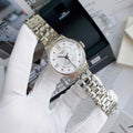 Tissot Chemin Des Tourelles Powermatic 80 Rubies Mother of Pearl Dial Silver Steel Strap Watch For Women - T099.207.11.113.00