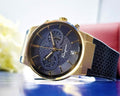 Salvatore Ferragamo Sapphire Chrono Blue Dial Blue Silicone Strap Watch for Men - SFME00221