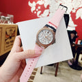 Guess Zena Quartz White Dial Pink Rubber Strap Watch For Women - W1094L4