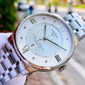Tissot Chemin Des Tourelles Powermatic 80 Diamonds Silver Dial Silver Steel Strap Watch for Men - T099.407.11.033.00