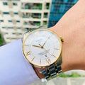 Tissot Chemin Des Tourelles Powermatic 80 Cosc Silver Dial Two Tone Steel Strap Watch For Men - T099.408.22.038.00