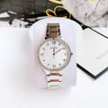 Bulova Crystal Collection Mother of Pearl Dial Silver Steel Strap Watch for Women - 96L263