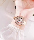 Swarovski Crystalline Bracelet White Dial Rose Gold Steel Strap Watch for Women - 5269250
