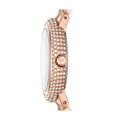 Michael Kors Taryn Quartz White Dial Rose Gold Steel Strap Watch For Women - MK4460