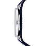 Daniel Wellington Classic Trinity White Dial Three Tone Nylon Strap Watch For Women - 0609DW