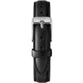 Daniel Wellington Classic Petite Sheffield Black Dial Black Leather Strap Watch For Women - DW00100236