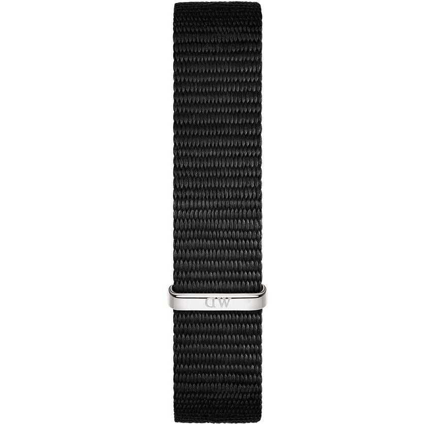 Daniel Wellington Classic Petite Cornwall White Dial Black Nylon Strap Watch For Women - DW00100252