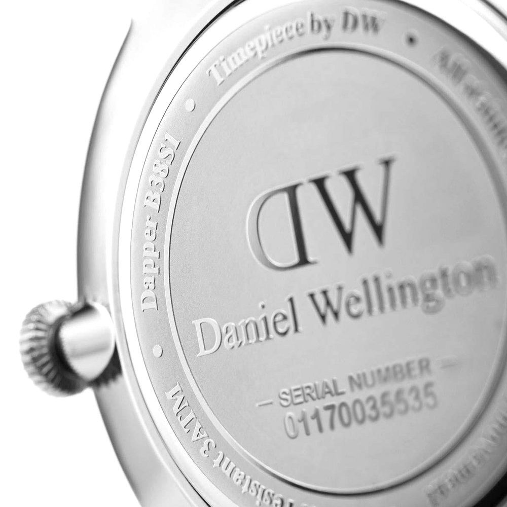 Daniel Wellington Dapper Cornwall White Dial Blue Nylon Strap Watch For Men - DW00100262