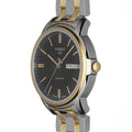 Tissot Automatics III Day Date Black Dial Two Tone Steel Strap Watch For Men - T065.430.22.051.00