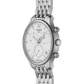 Tissot T Classic Tradition Chronograph White Dial Silver Steel Strap Watch For Men - T063.617.11.037.00