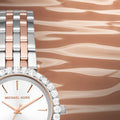 Michael Kors Darci Quartz Silver Dial Two Tone Steel Strap Watch For Women - MK4515