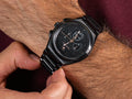 Maserati Triconic Quartz Black Dial Black Steel Strap Watch For Men - R8873639003