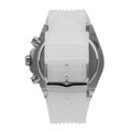 Guess Poseidon Chronograph Rainbow Dial White Silicone Strap Watch For Men - GW0425G4